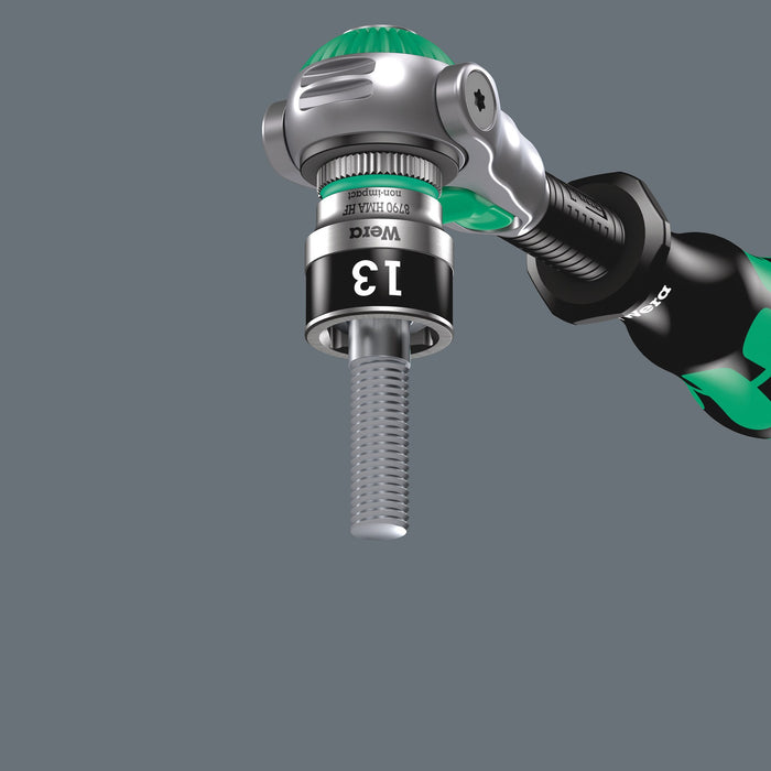Wera 8790 HMA HF Zyklop socket with 1/4" drive with holding function, 15 x 23 mm