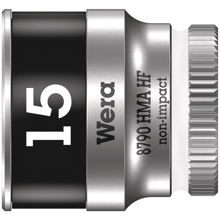Wera 8790 HMA HF Zyklop socket with 1/4" drive with holding function, 15 x 23 mm