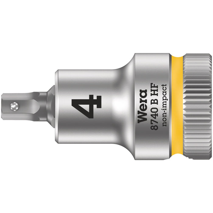 Wera 8740 B HF Zyklop bit socket with holding function, 3/8" drive, 4 x 35 mm