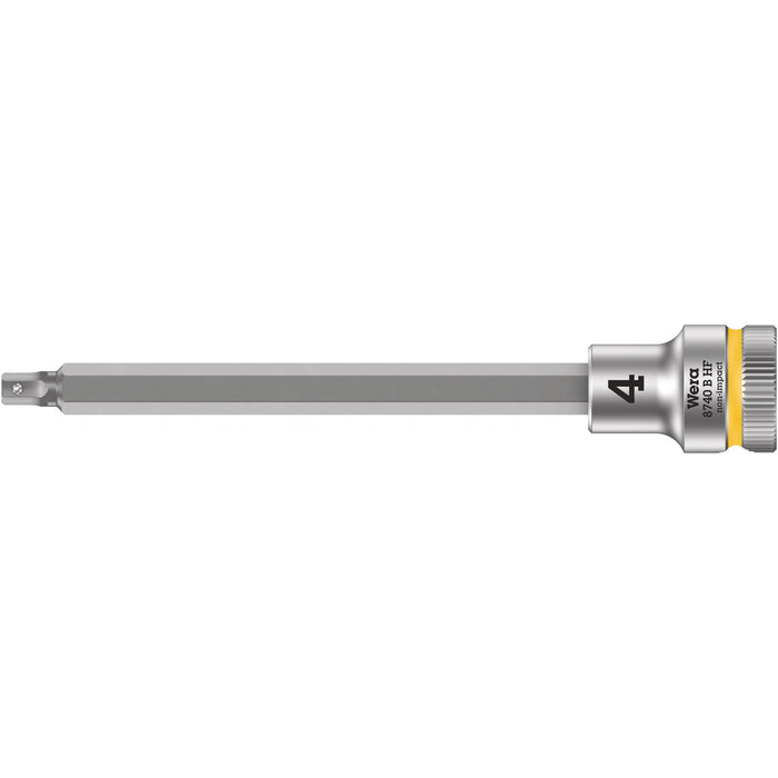 Wera 8740 B HF Zyklop bit socket with holding function, 3/8" drive, 4 x 107 mm