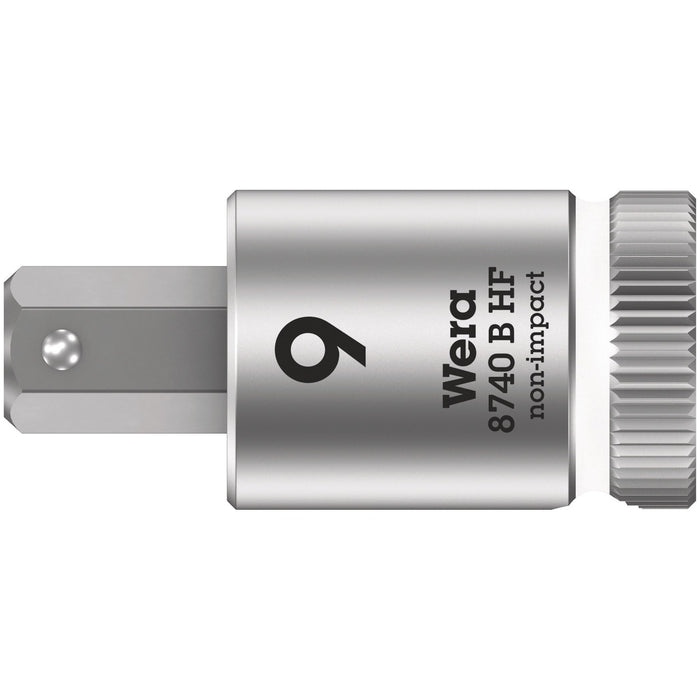 Wera 8740 B HF Zyklop bit socket with holding function, 3/8" drive, 9 x 38.5 mm