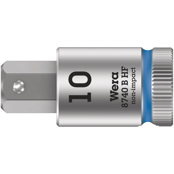 Wera 8740 B HF Zyklop bit socket with holding function, 3/8" drive, 10 x 38.5 mm