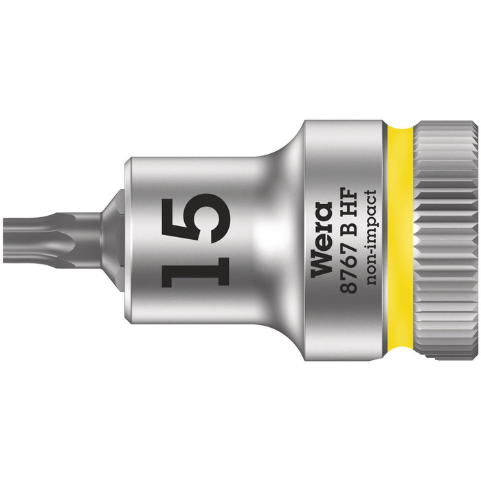 Wera 8767 B HF TORX® Zyklop bit socket with holding function, 3/8" drive, TX 15 x 35