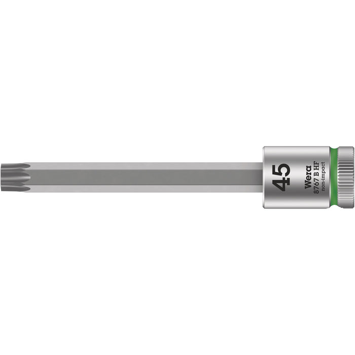 Wera 8767 B HF TORX® Zyklop bit socket with holding function, 3/8" drive, TX 45 x 100