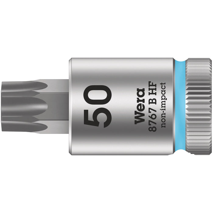 Wera 8767 B HF TORX® Zyklop bit socket with holding function, 3/8" drive, TX 50 x 38.5