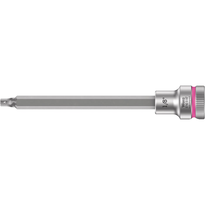 Wera 8740 B HF Zyklop bit socket with holding function, 3/8" drive, 1/8" x 107 mm