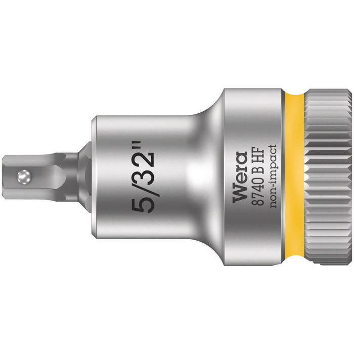 Wera 8740 B HF Zyklop bit socket with holding function, 3/8" drive, 5/32" x 35 mm