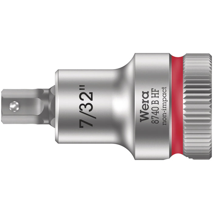 Wera 8740 B HF Zyklop bit socket with holding function, 3/8" drive, 7/32" x 35 mm