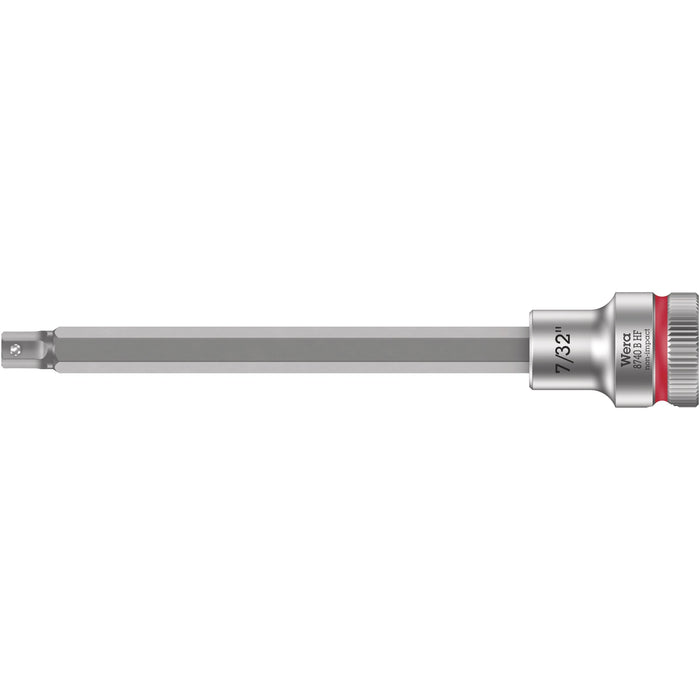 Wera 8740 B HF Zyklop bit socket with holding function, 3/8" drive, 7/32" x 107 mm
