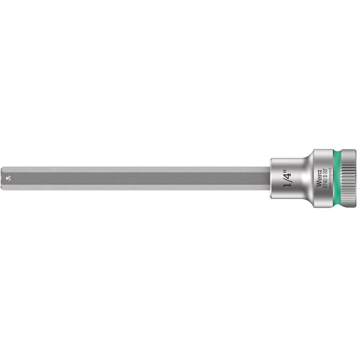 Wera 8740 B HF Zyklop bit socket with holding function, 3/8" drive, 1/4" x 107 mm
