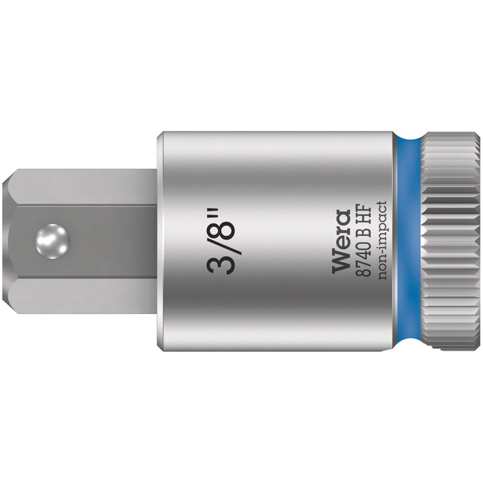Wera 8740 B HF Zyklop bit socket with holding function, 3/8" drive, 3/8" x 38.5 mm