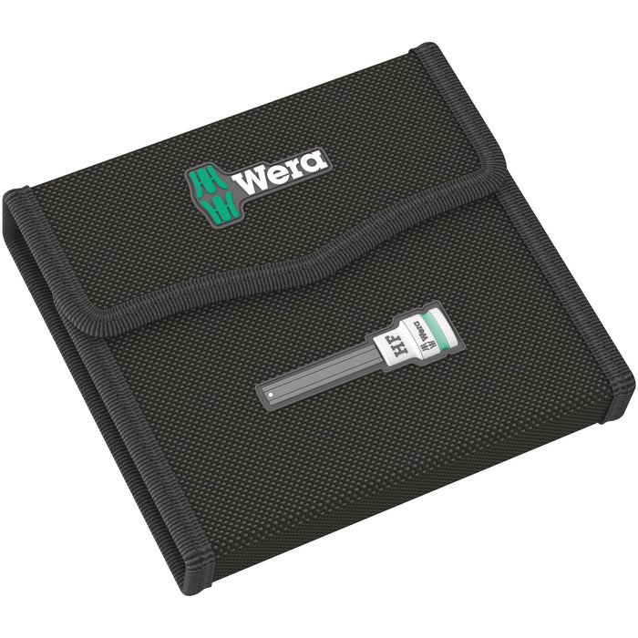 Wera 8740 B HF Imperial 1 Zyklop bit socket set with holding function, 3/8" drive, 7