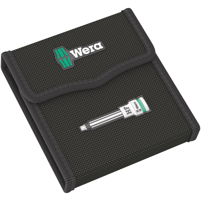 Wera 8767 B TORX® HF 1 Zyklop bit socket set with holding function, 3/8" drive, 6