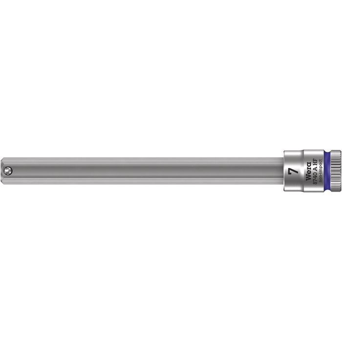 Wera 8740 A HF Zyklop bit socket with holding function, 1/4" drive, 3 x 28 mm