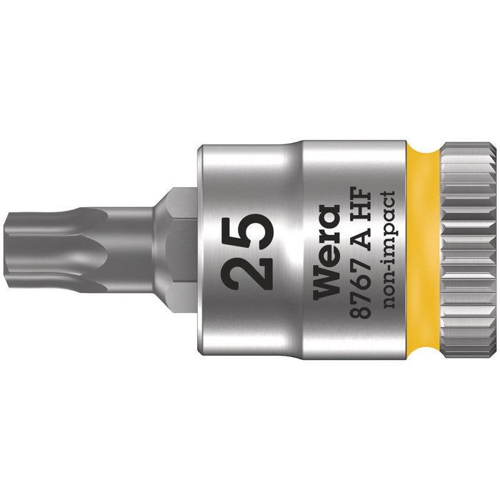 Wera 8767 A HF TORX® Zyklop bit socket with holding function, 1/4" drive, TX 25 x 28