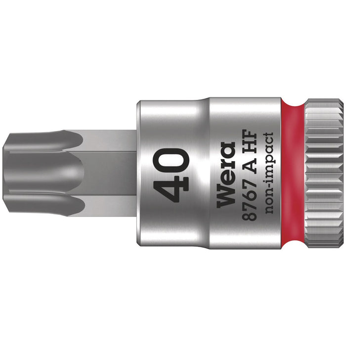 Wera 8767 A HF TORX® Zyklop bit socket with holding function, 1/4" drive, TX 40 x 28