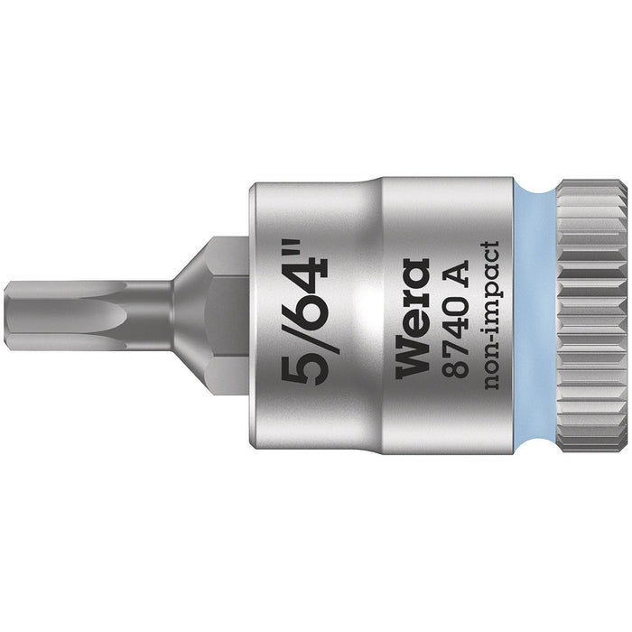 Wera 8740 A Zyklop bit socket, 1/4" drive, 5/64" x 28 mm
