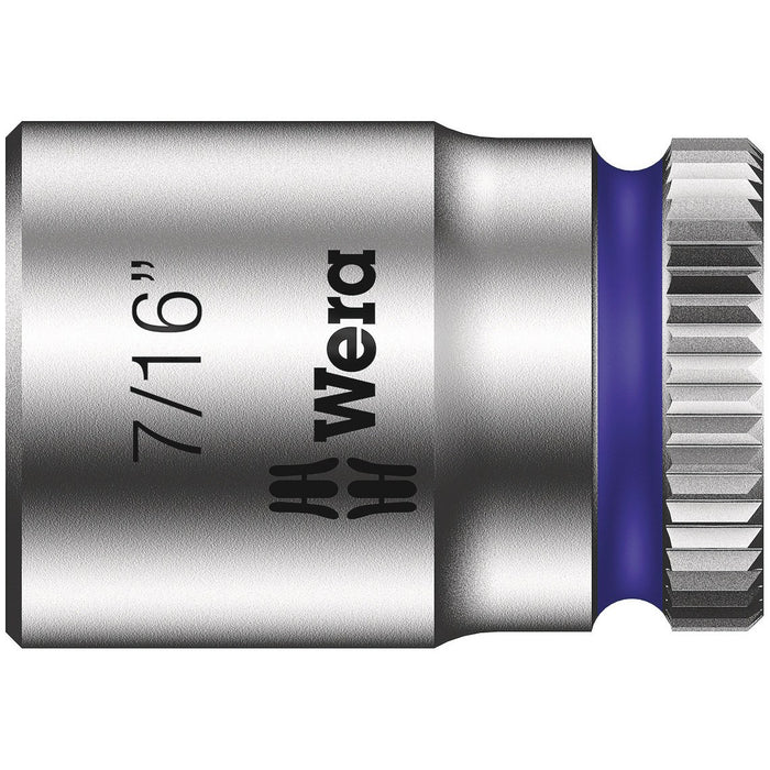 Wera 8790 HMA Zyklop 1/4" socket, 7/16" x 23 mm