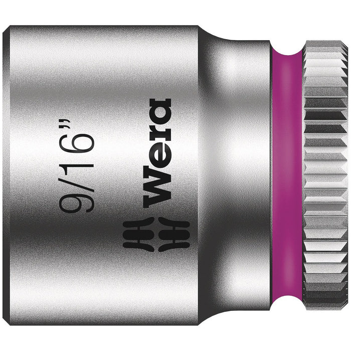 Wera 8790 HMA Zyklop 1/4" socket, 9/16" x 23 mm