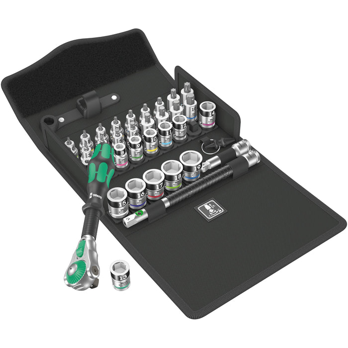 Wera 8100 SB All-in Zyklop Speed ratchet set, 3/8" drive, 35 pieces
