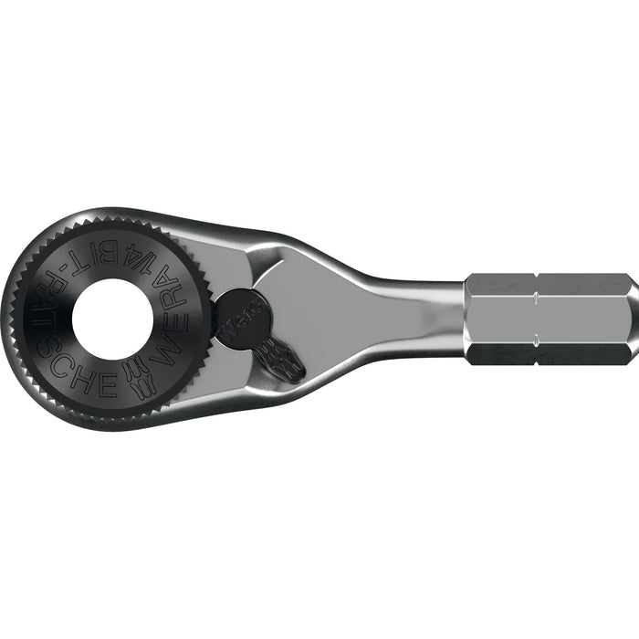 Wera 8011 Zyklop Mini 4 Bit ratchet, 1/4", 1/4" x 50 mm