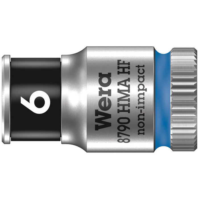 Wera 8790 HMA HF Zyklop socket with 1/4" drive with holding function, 6 x 23 mm