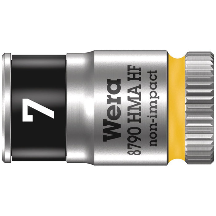 Wera 8790 HMA HF Zyklop socket with 1/4" drive with holding function, 7 x 23 mm