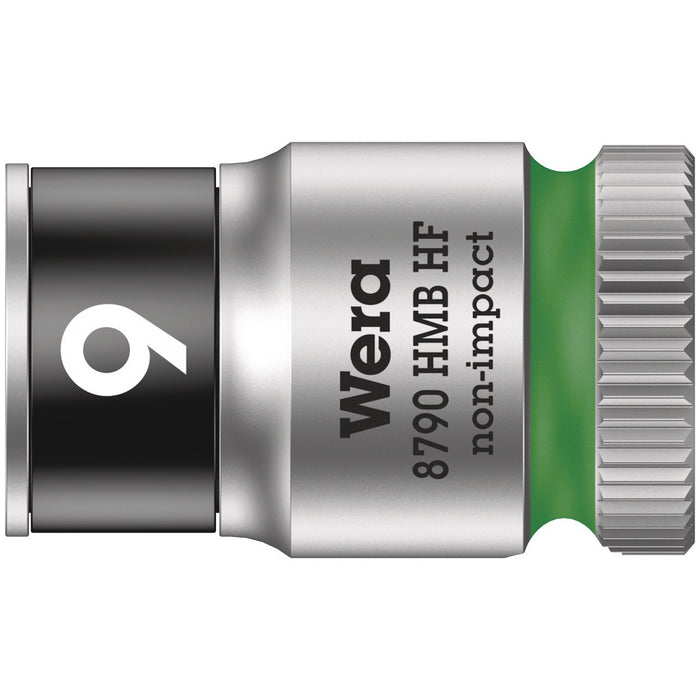 Wera 8790 HMB HF Zyklop socket with 3/8" drive with holding function, 9 x 29 mm