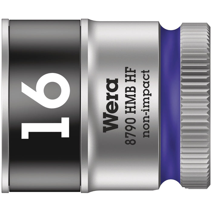 Wera 8790 HMB HF Zyklop socket with 3/8" drive with holding function, 16 x 29 mm