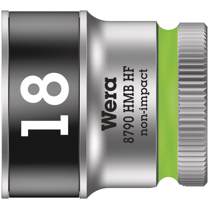 Wera 8790 HMB HF Zyklop socket with 3/8" drive with holding function, 18 x 29 mm