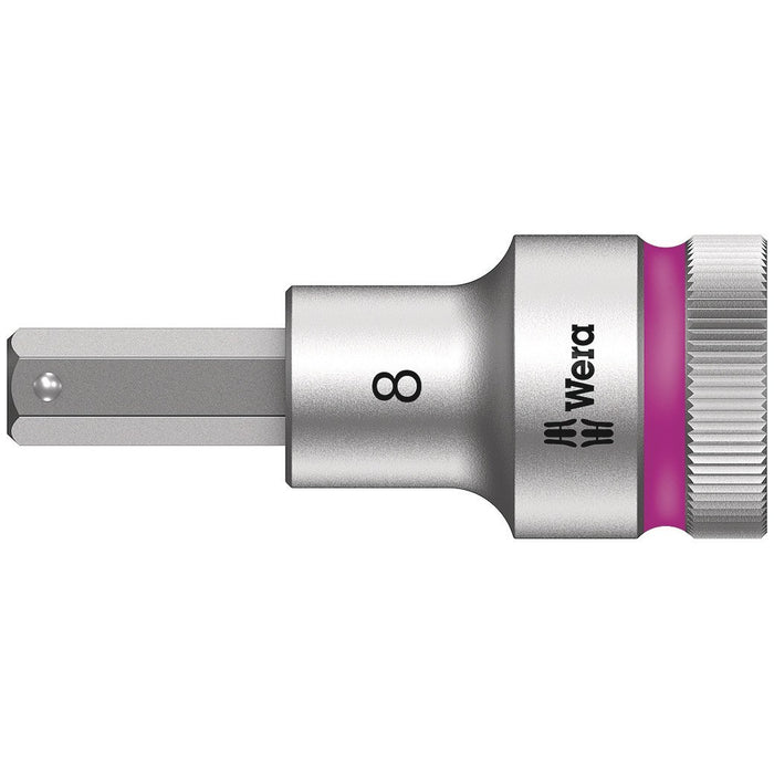 Wera 8740 C HF Zyklop bit socket with 1/2" drive with holding function, 8 x 60 mm