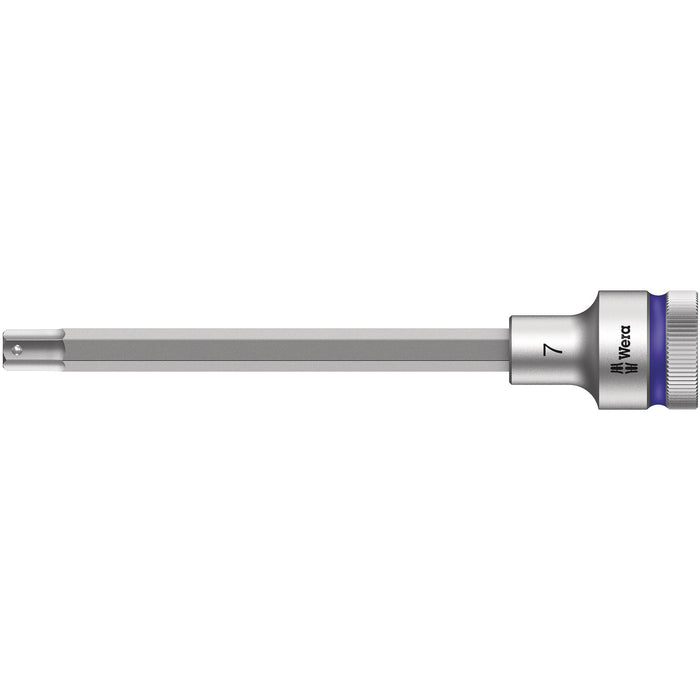 Wera 8740 C HF Zyklop bit socket with 1/2" drive with holding function, 7 x 140 mm