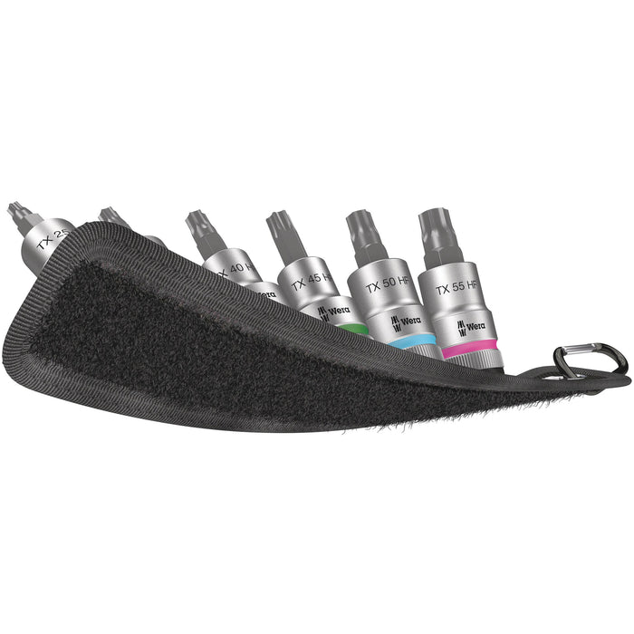Wera Belt C 3 TORX® HF Zyklop bit socket set with holding function, 1/2" drive, 6 pieces