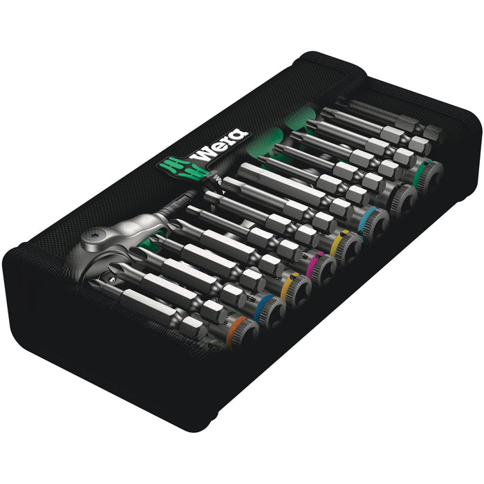 Wera 8100 SA 6 Zyklop Speed Ratchet Set, 1/4" drive, metric, 28 pieces