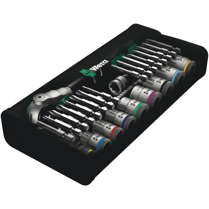 Wera 8100 SB 9 Zyklop Speed Ratchet Set, 3/8" drive, imperial, 29 pieces