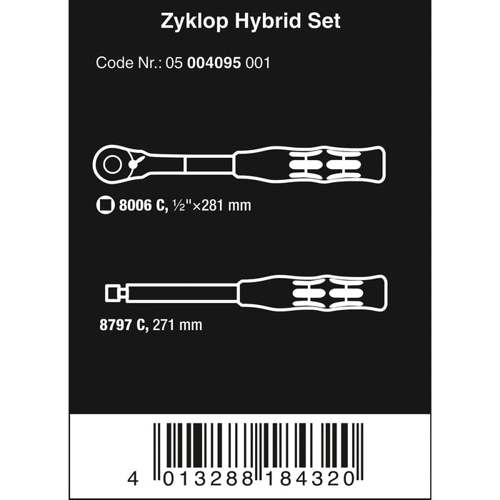 Wera Zyklop Hybrid Set, 2 pieces