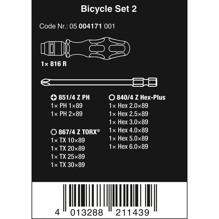 Wera Bicycle Set 2, 13 pieces