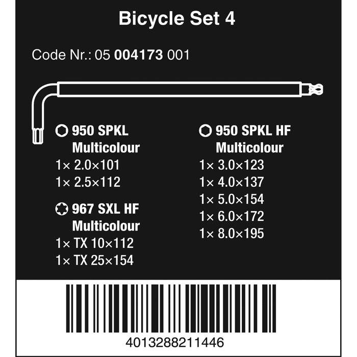 Wera Bicycle Set 4, 9 pieces