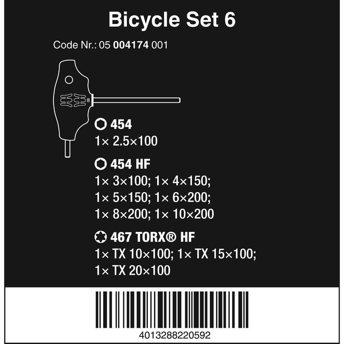 Wera Bicycle Set 6, 10 pieces