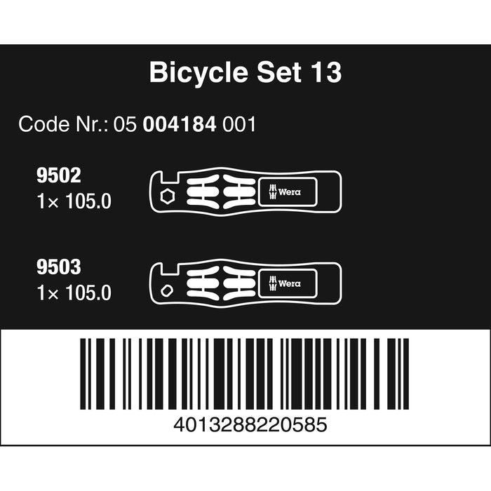 Wera Bicycle Set 13, 2 pieces