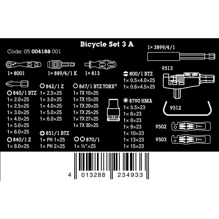 Wera Bicycle Set 3 A, 40 pieces
