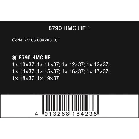 Wera 8790 HMC HF 1 Zyklop socket set with 1/2" drive, with holding function, 10 pieces