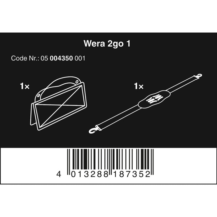 Wera 2go 1 Tool Carrier, 2 pieces