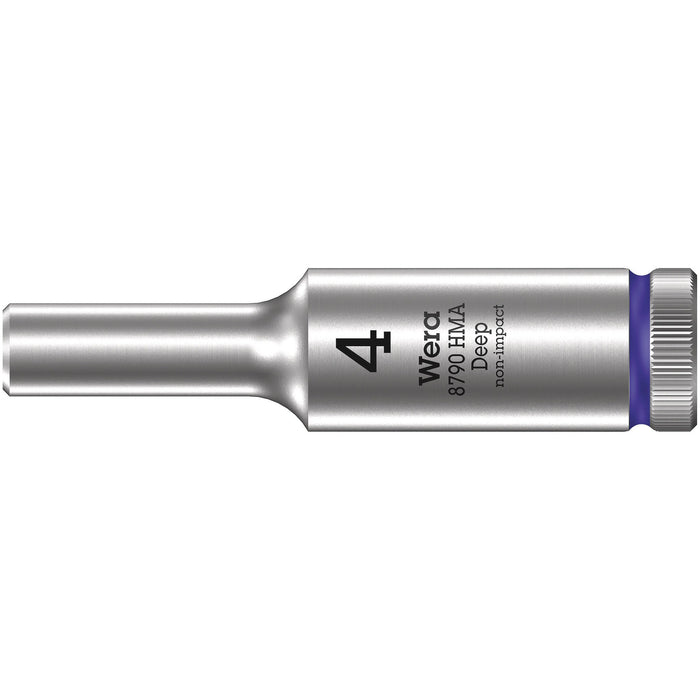 Wera 8790 HMA Deep 1/4" socket, 4 x 50 mm
