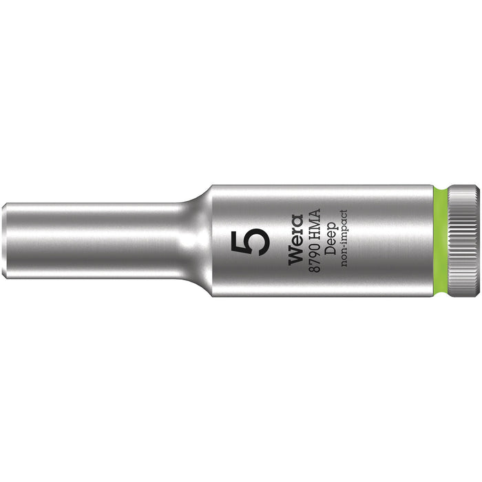 Wera 8790 HMA Deep 1/4" socket, 5 x 50 mm