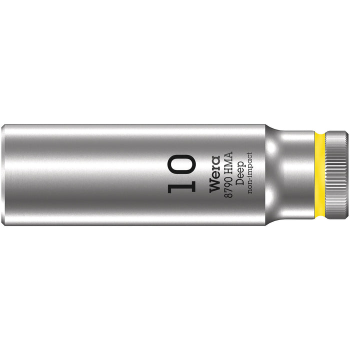 Wera 8790 HMA Deep 1/4" socket, 10 x 50 mm