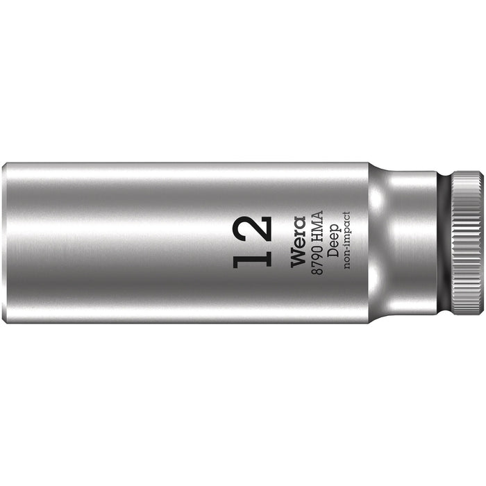 Wera 8790 HMA Deep 1/4" socket, 12 x 50 mm