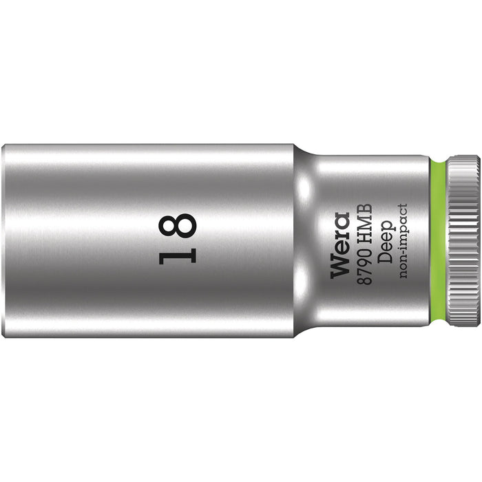 Wera 8790 HMB Deep 3/8" socket, 18 x 64 mm