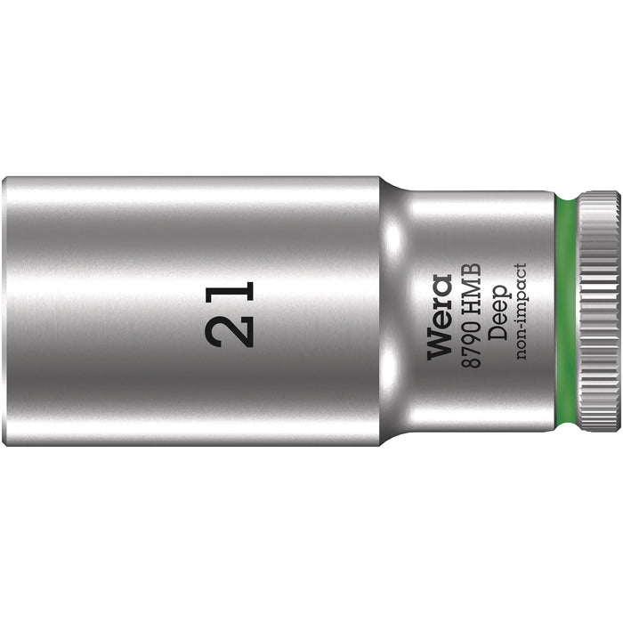 Wera 8790 HMB Deep 3/8" socket, 21 x 64 mm