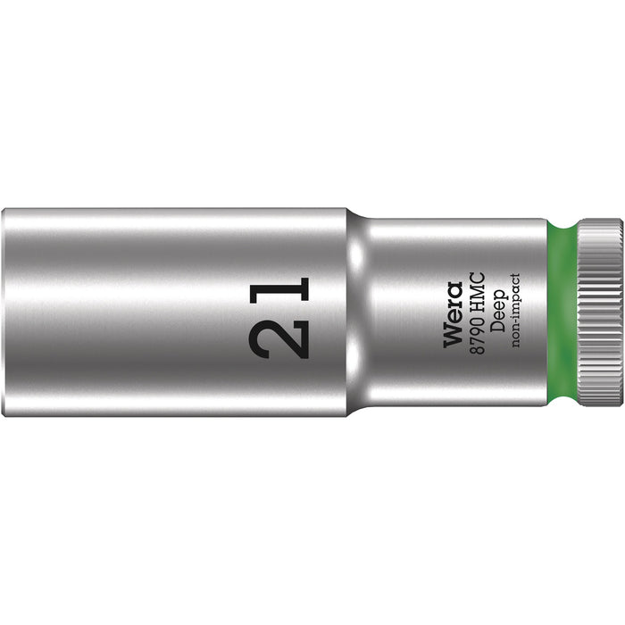 Wera 8790 HMC Deep socket with 1/2" drive, 21 x 83 mm
